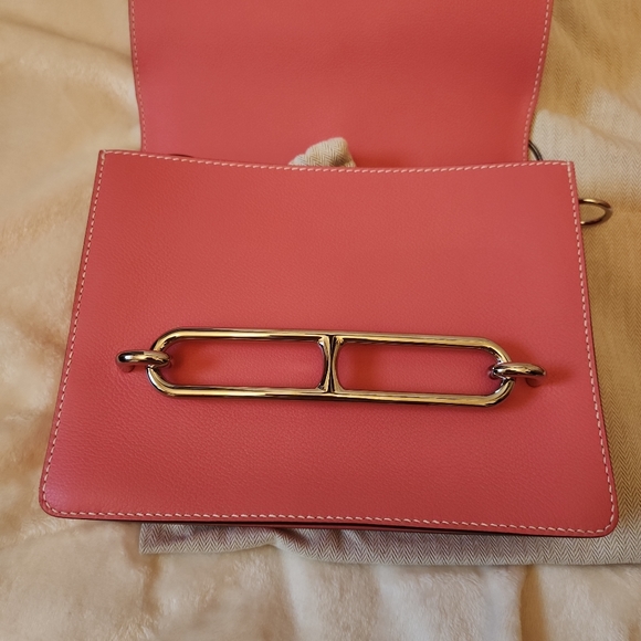 Hermes pink roulis crossbody bag - Picture 5 of 7